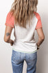 Contrast Color Henley