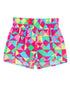 Colorful Geometric Print Active Shorts with High Waist