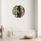 Colorful Herbs and Flowers on Dark Background Printed Mirror Acrylic Circles