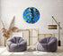 Colorful Herbs and Flowers on Dark Background Printed Mirror Acrylic Circles