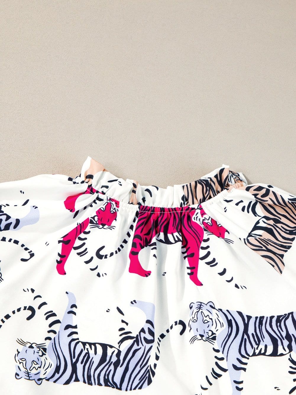 Casual Tiger Print Blouse
