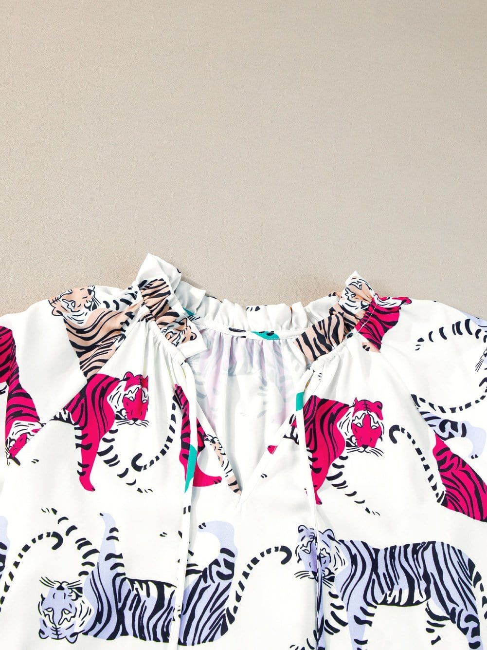 Casual Tiger Print Blouse