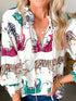 Casual Tiger Print Blouse