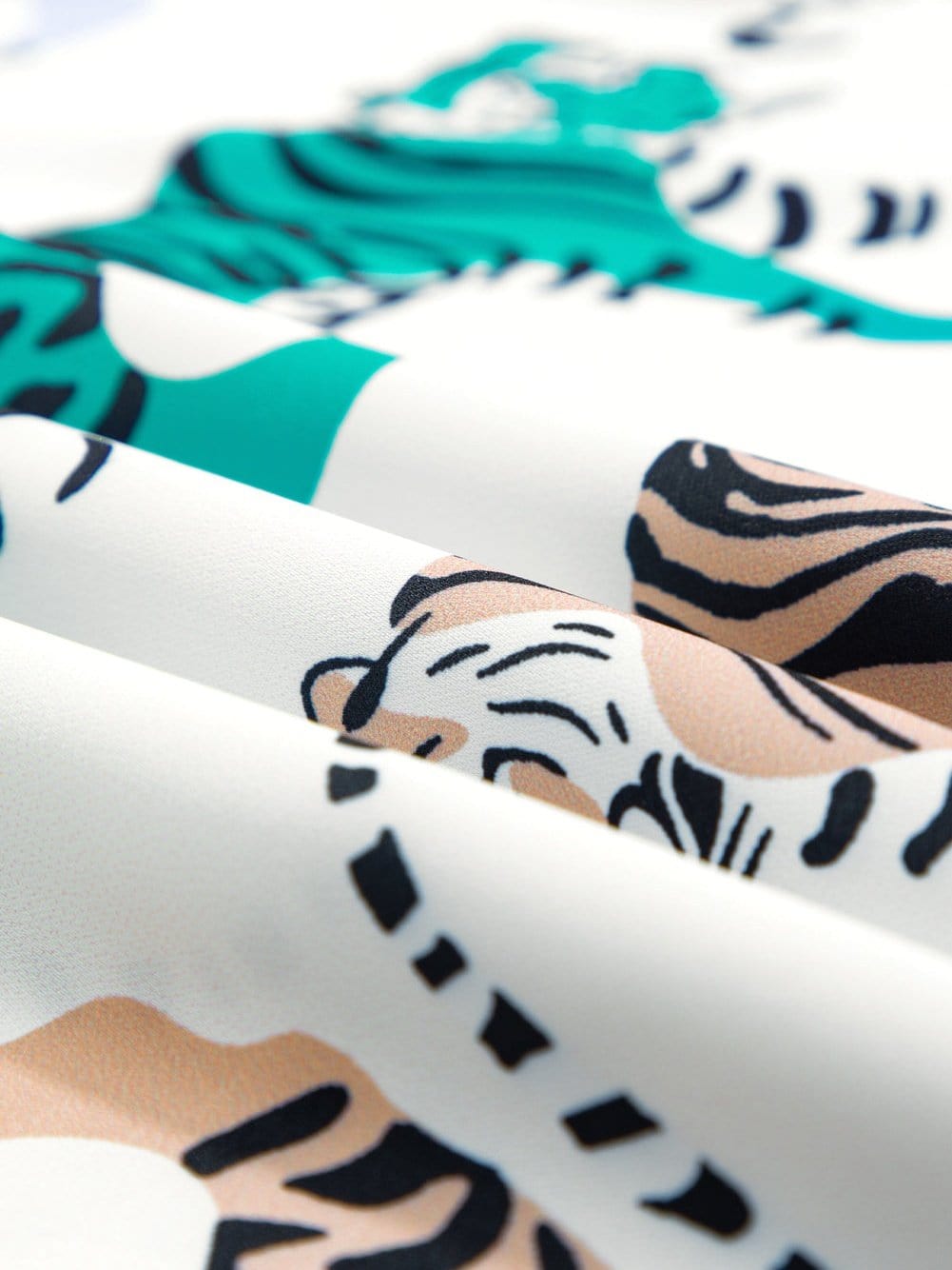 Casual Tiger Print Blouse