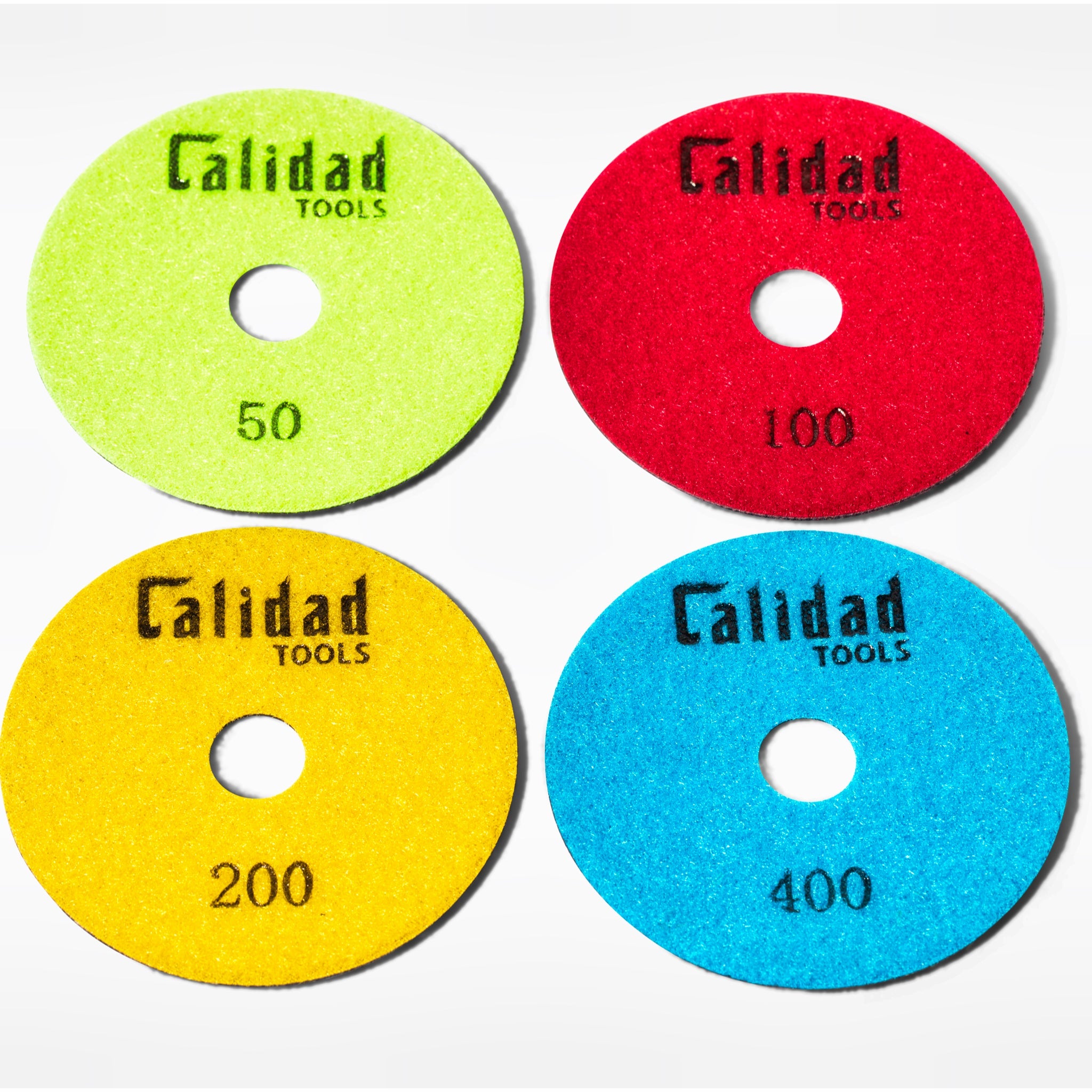 Calidad 4" Honeycomb Polishing Combo (grits 50-100-200-400)