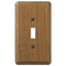 Placa de pared contemporánea de madera de roble medio con 1 palanca