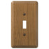 Placa de pared contemporánea de madera de roble medio con 1 palanca