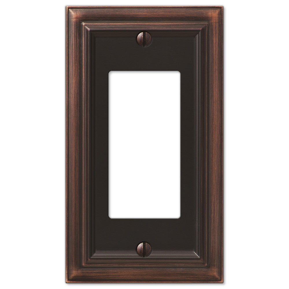 Fundición de bronce envejecido continental - 1 placa de pared basculante
