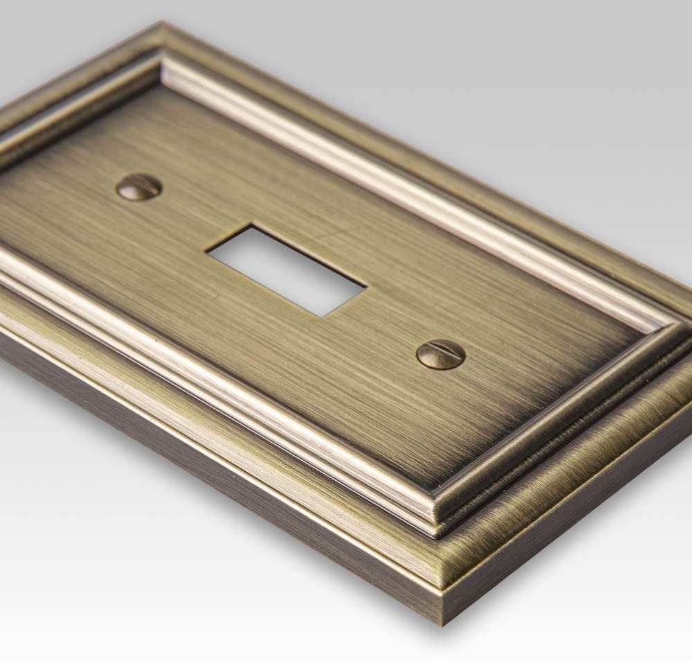 Fundición de latón cepillado continental - 1 placa de pared en blanco