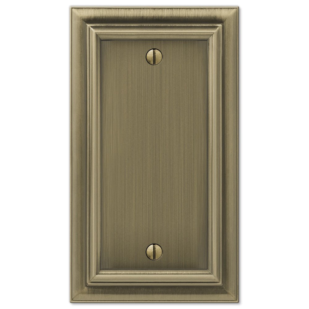 Fundición de latón cepillado continental - 1 placa de pared en blanco