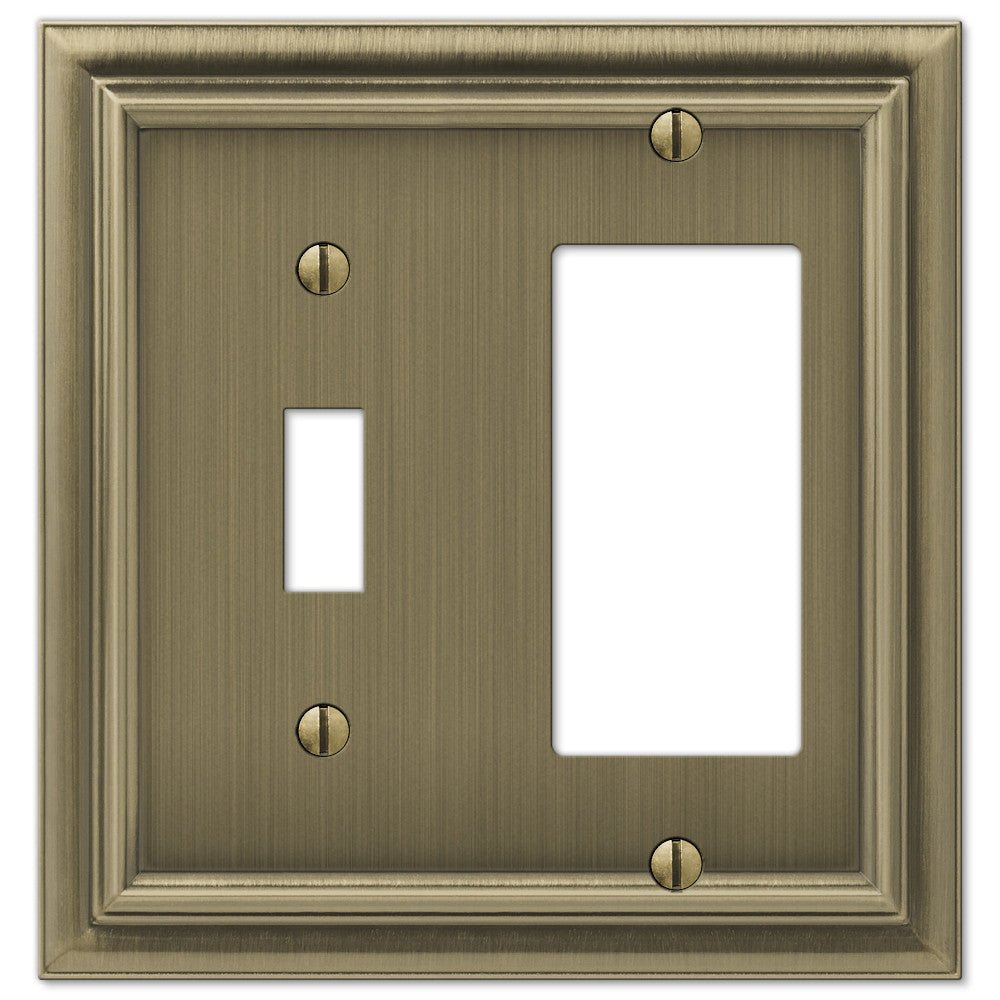 Fundición de latón cepillado continental: 1 palanca/1 placa de pared basculante