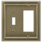 Fundición de latón cepillado continental: 1 palanca/1 placa de pared basculante