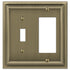 Fundición de latón cepillado continental: 1 palanca/1 placa de pared basculante
