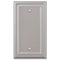 Fundido en níquel satinado continental - 1 placa de pared en blanco