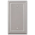 Fundido en níquel satinado continental - 1 placa de pared en blanco