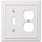 Fundido blanco continental - 1 palanca / 1 placa de pared dúplex