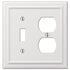 Fundido blanco continental - 1 palanca / 1 placa de pared dúplex