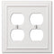 Placa de pared de dos piezas de fundición blanca continental