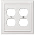 Placa de pared de dos piezas de fundición blanca continental