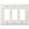 Placa de pared de 3 balancines de fundición blanca continental