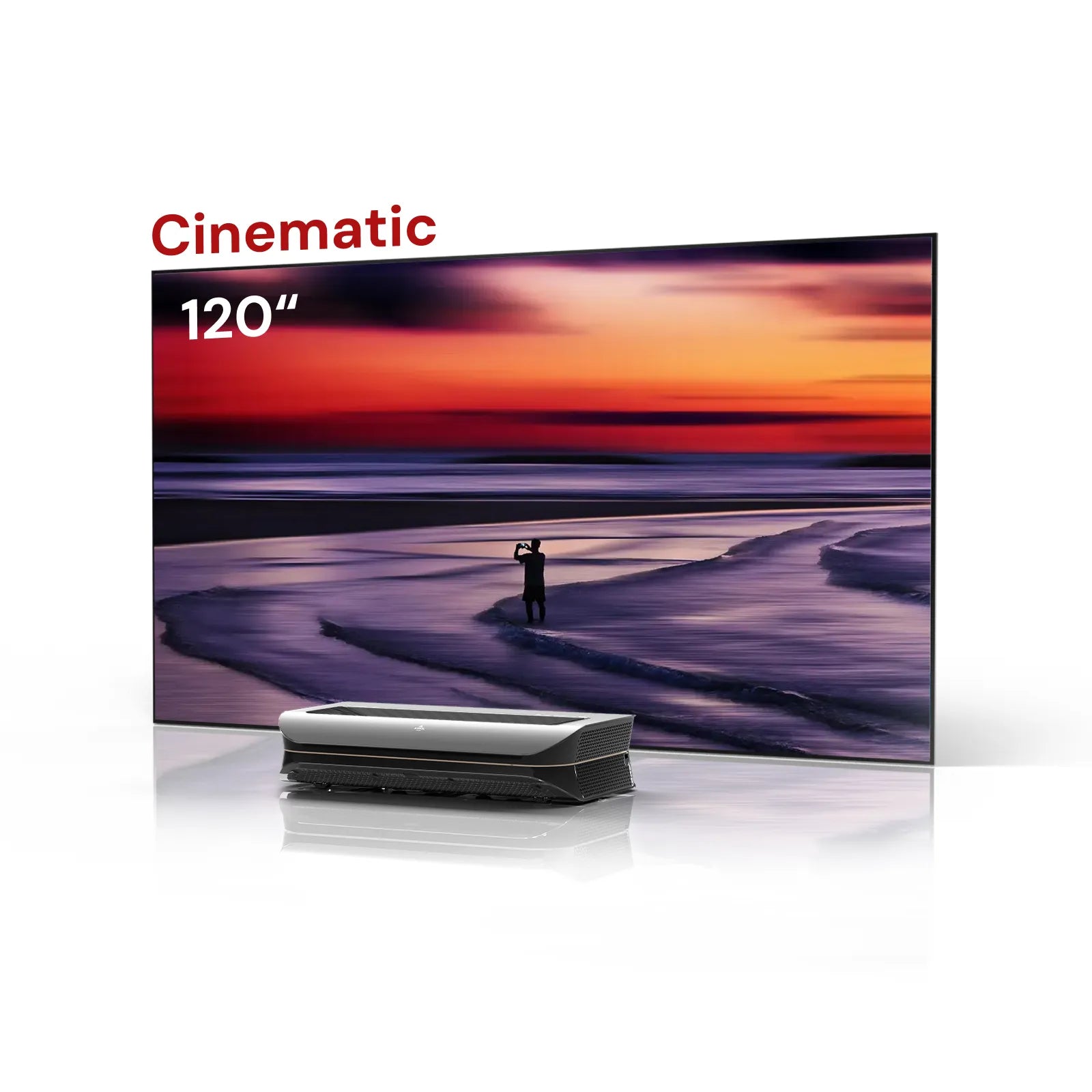 LTV-3500 Pro 100''-132'' Wall-Mount Cinematic ALR Screen Bundle