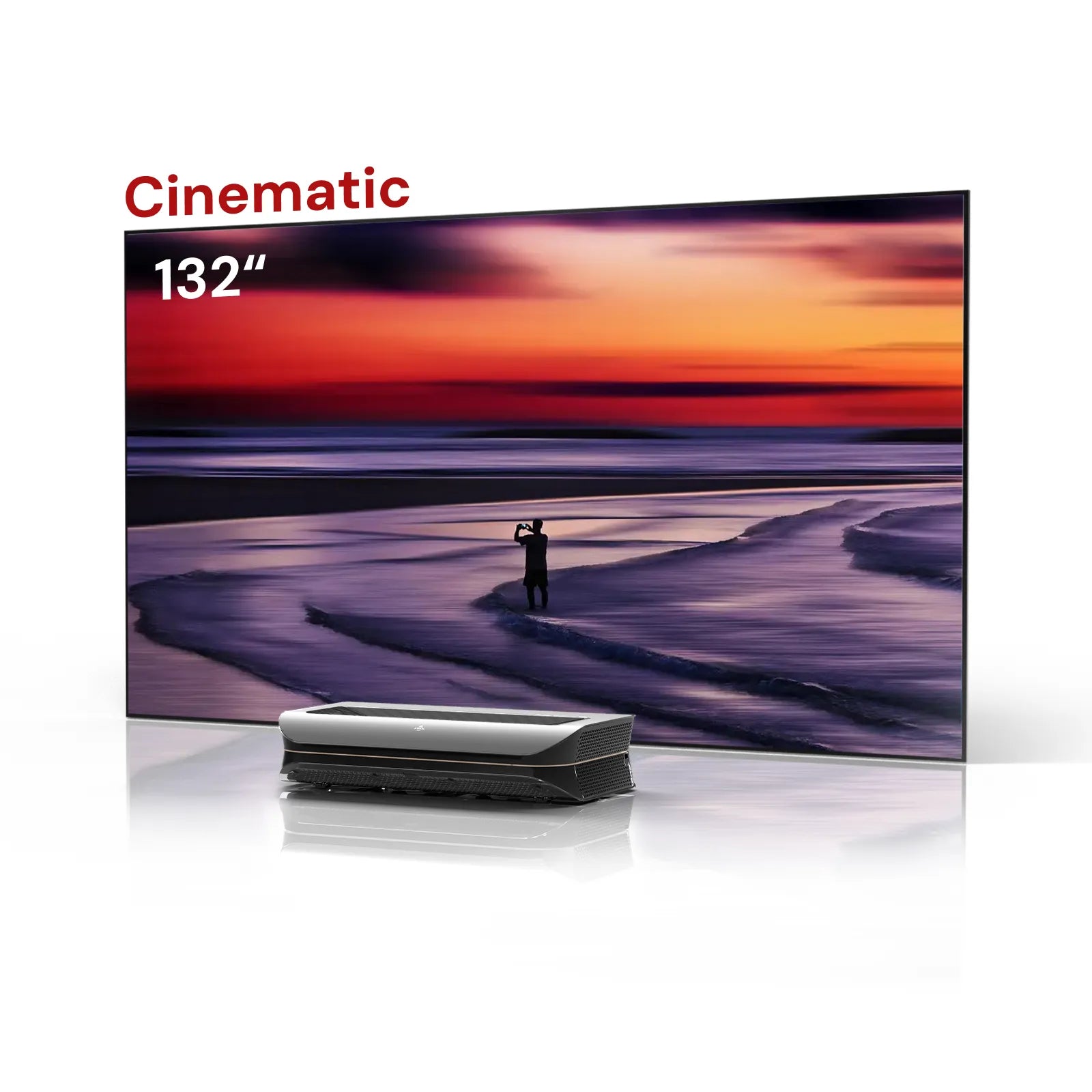 LTV-3500 Pro 100''-132'' Wall-Mount Cinematic ALR Screen Bundle