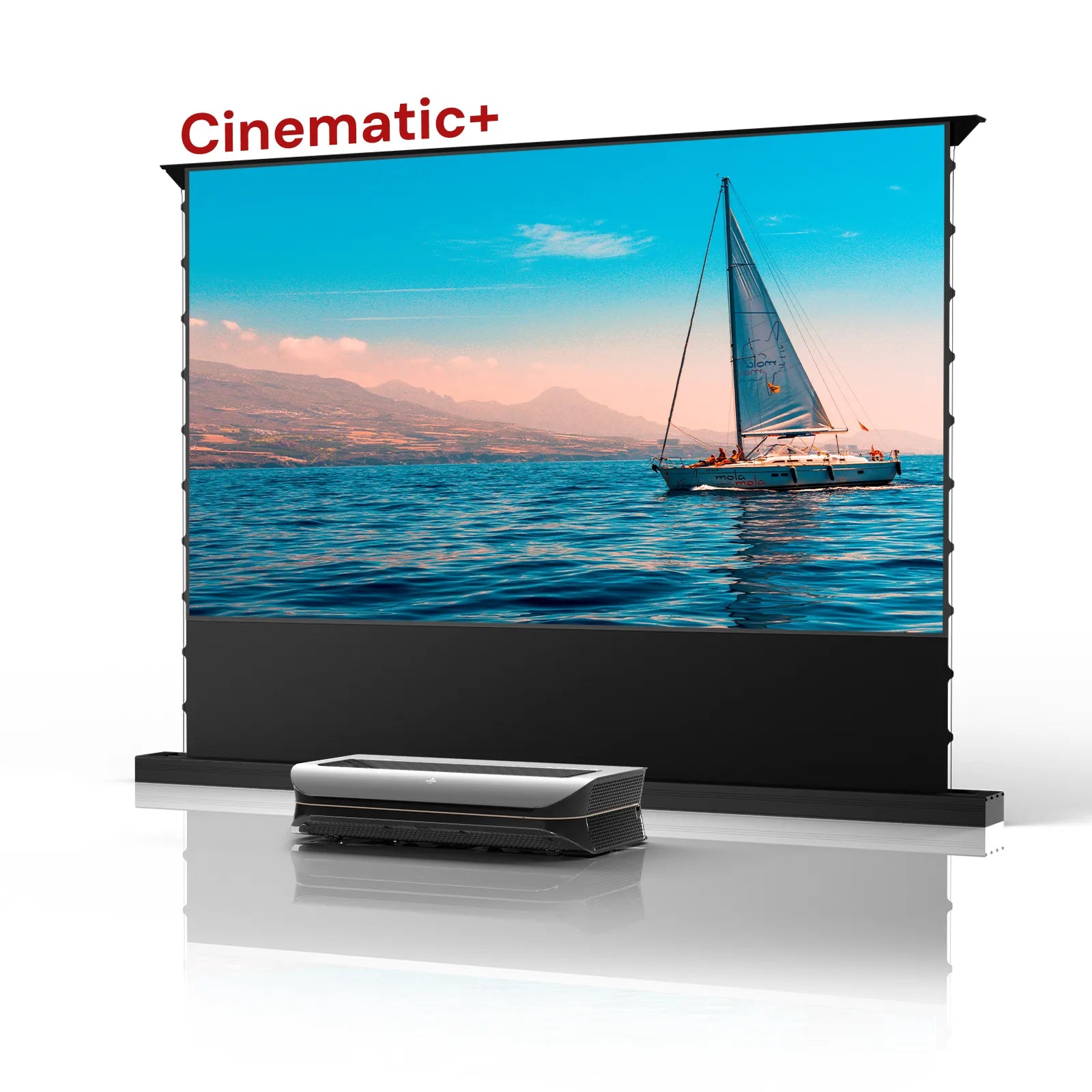 100''-130'' AWOL Vision Cinematic+ ALR Motorized Floor Rising Acoustic Screen