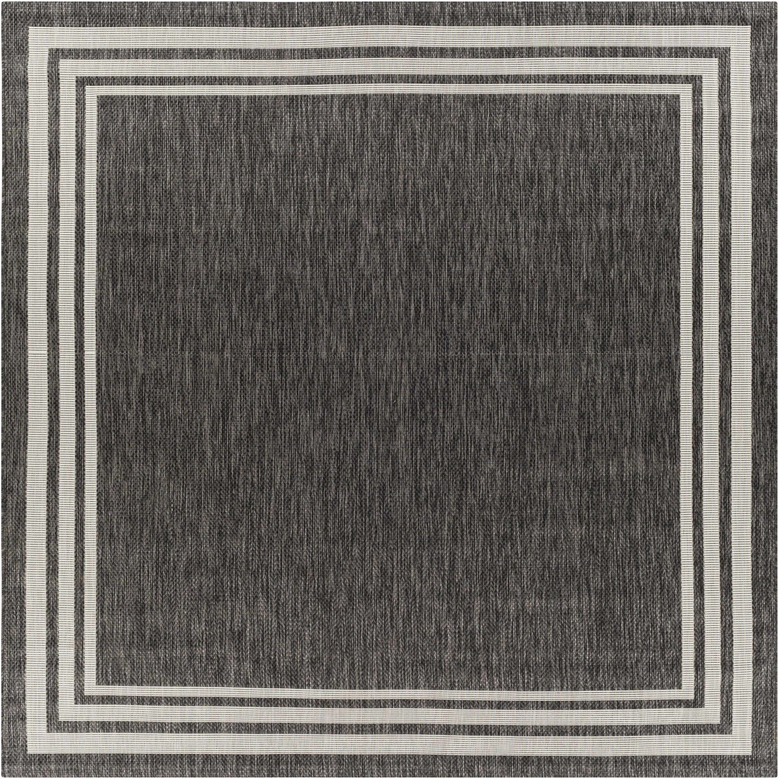 Alfombra de exterior Antrasit con bordes Coonamble