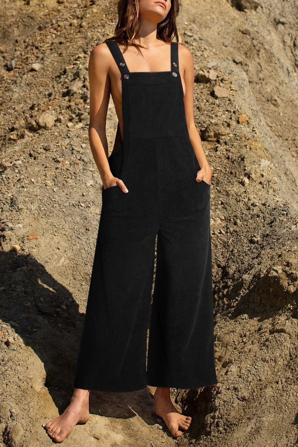 Button Front Jumpsuit