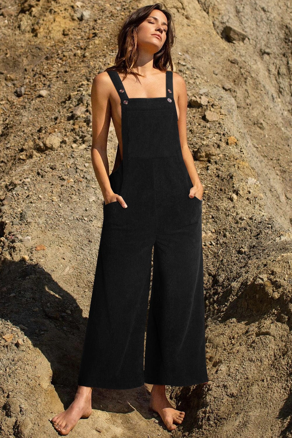 Button Front Jumpsuit