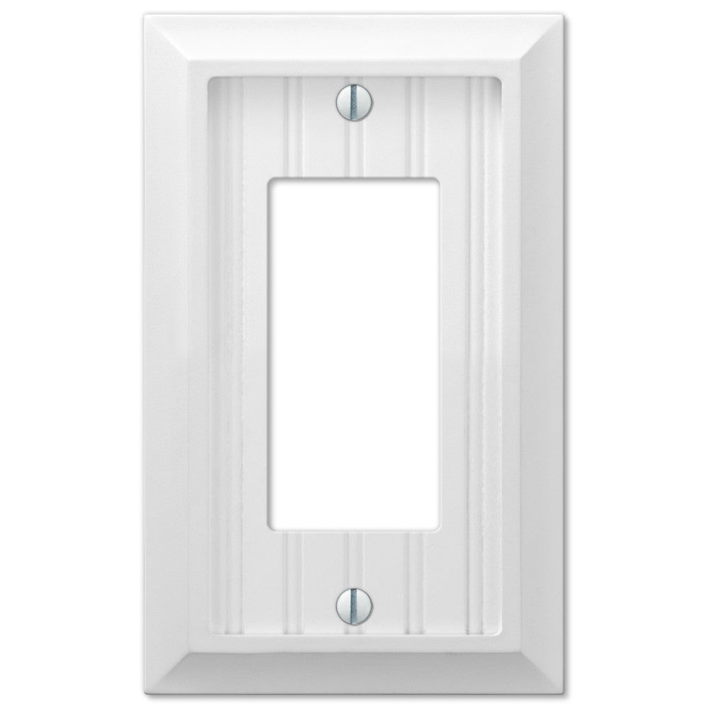 Placa de pared de 1 balancín de composite blanco Cottage