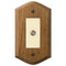 Placa de pared con conector para cable de madera de roble medio estilo campestre