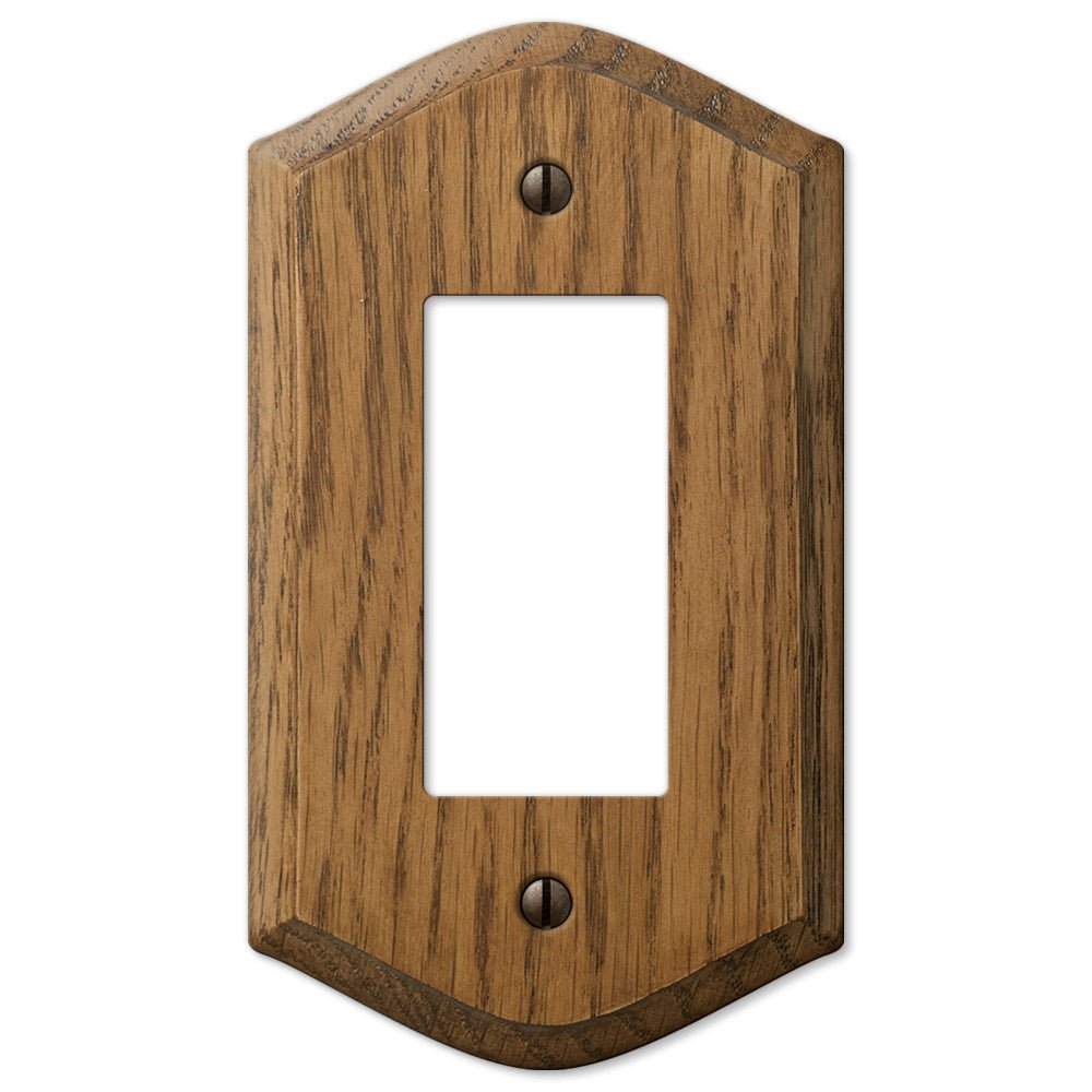 Placa de pared de madera de roble medio estilo campestre - 1 balancín