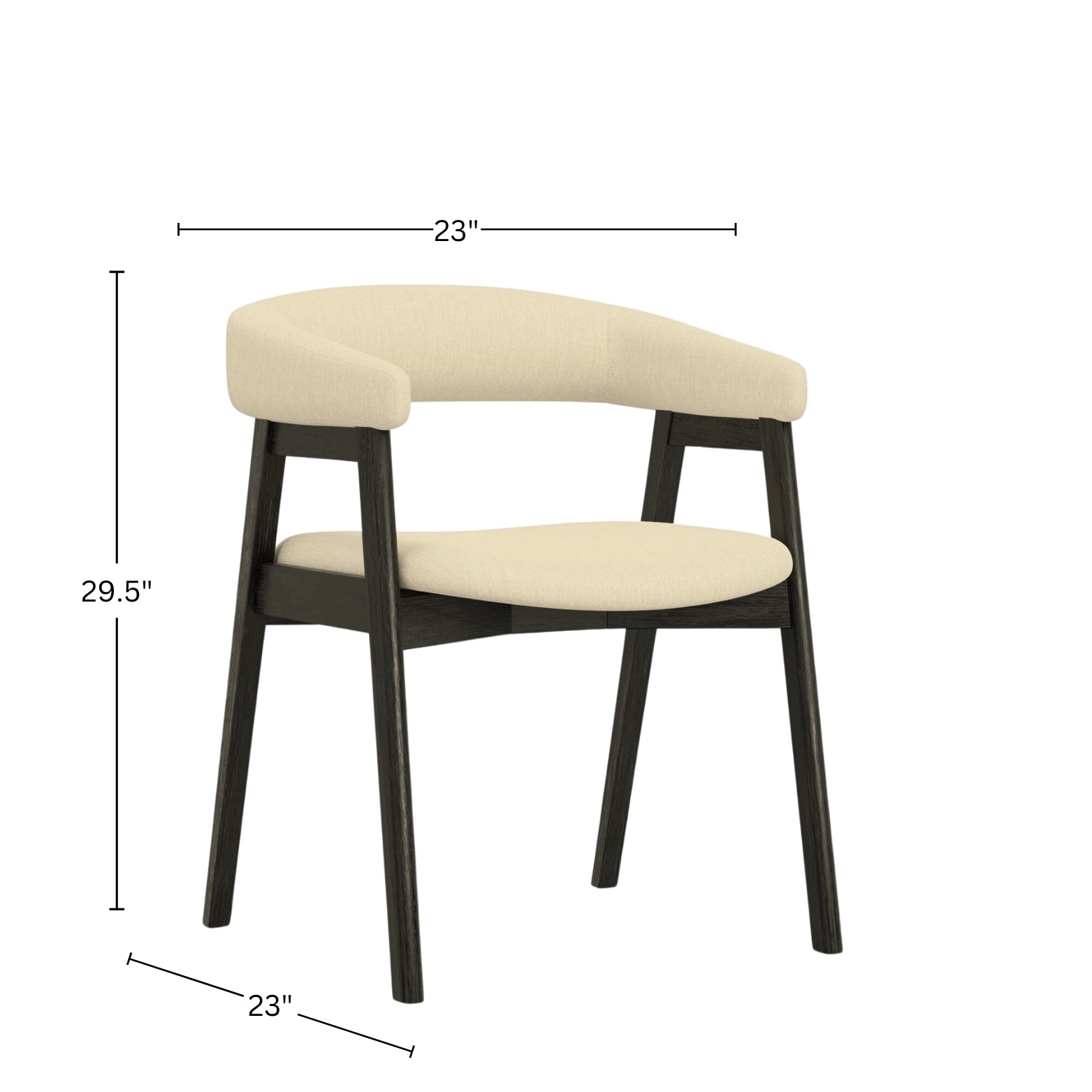 Sillas laterales con respaldo curvo Cove