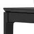Mesa de comedor rectangular Cove, color negro vintage