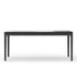 Mesa de comedor rectangular Cove, color negro vintage