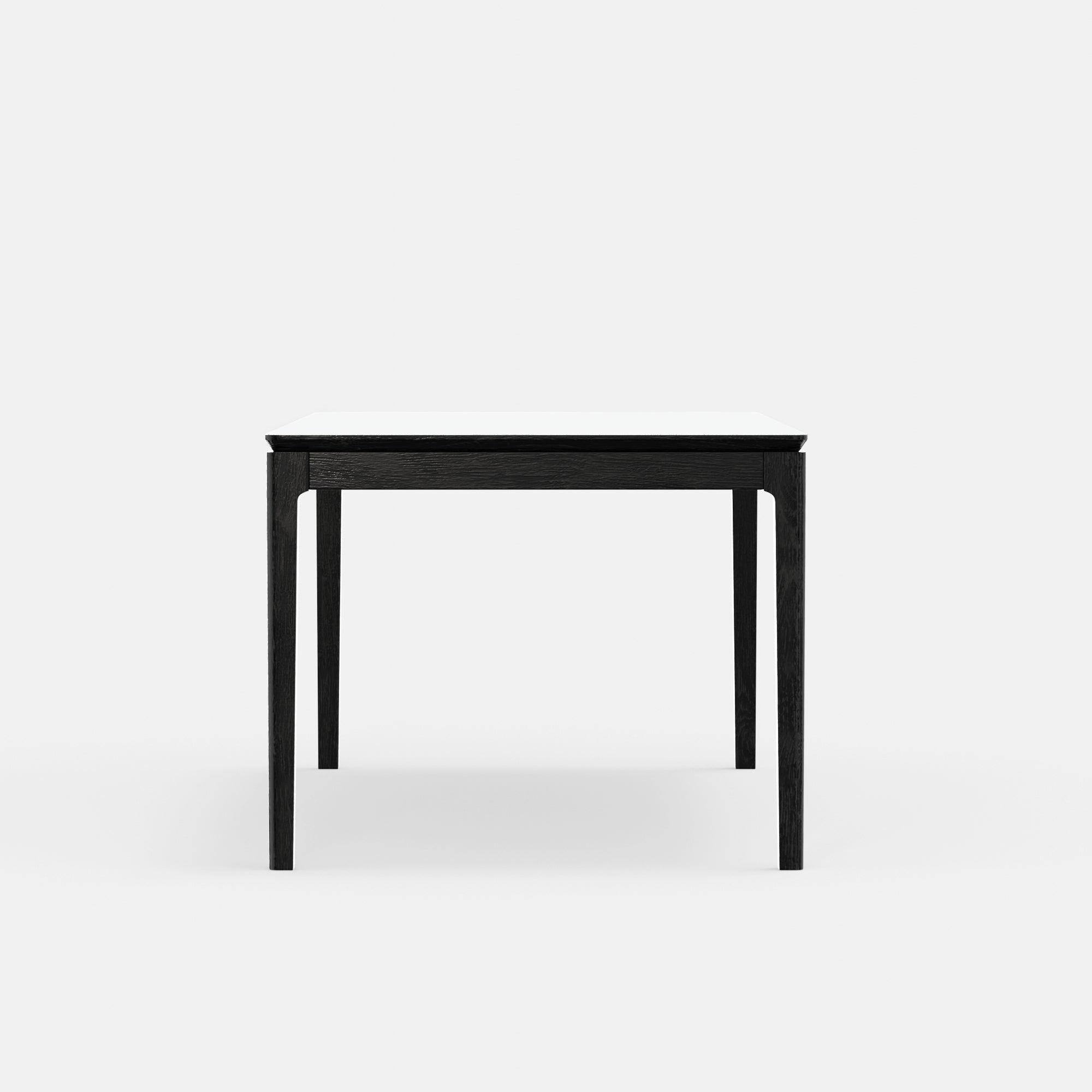 Mesa de comedor rectangular Cove, color negro vintage
