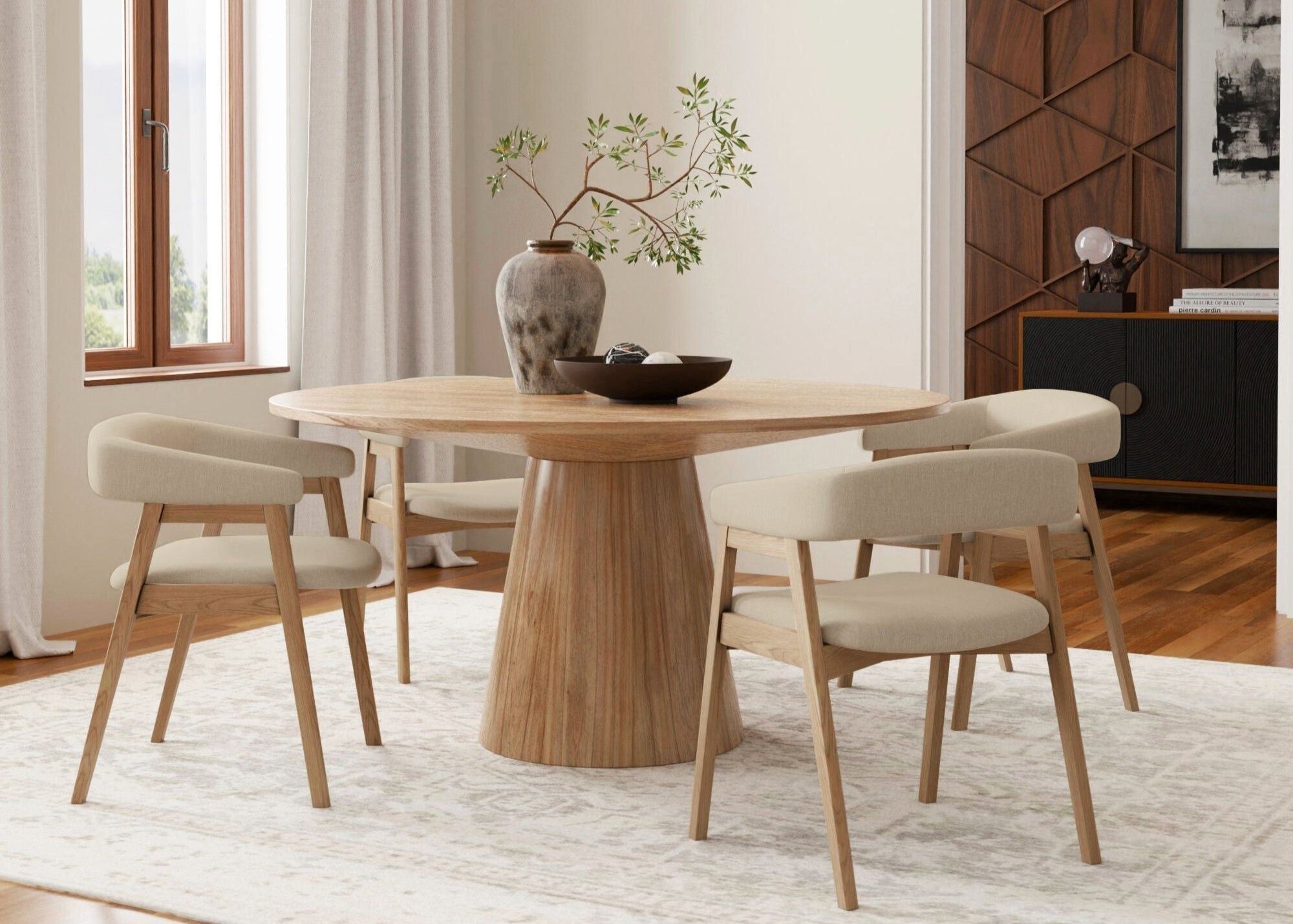 Mesa de comedor redonda Cove