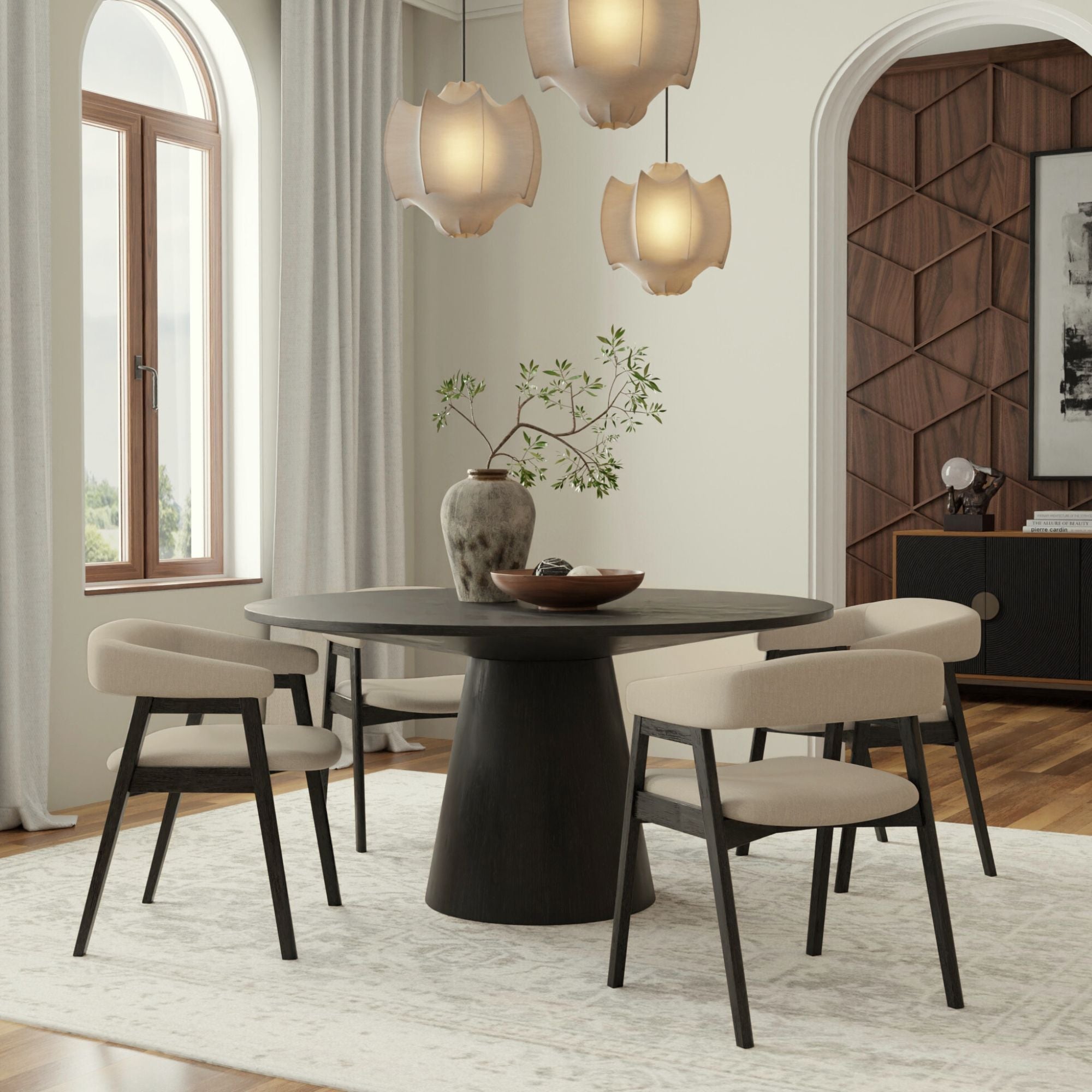 Mesa de comedor redonda Cove