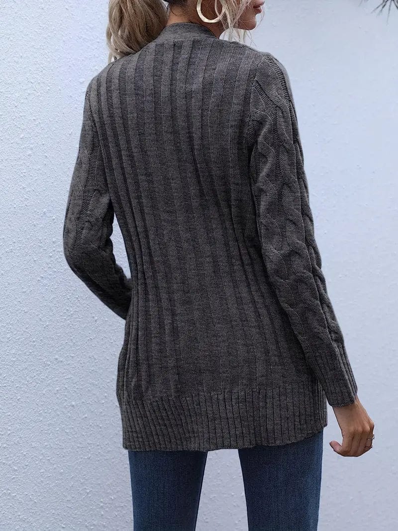 Versatile Cable Knit Cardigan