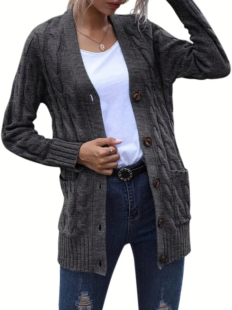 Versatile Cable Knit Cardigan