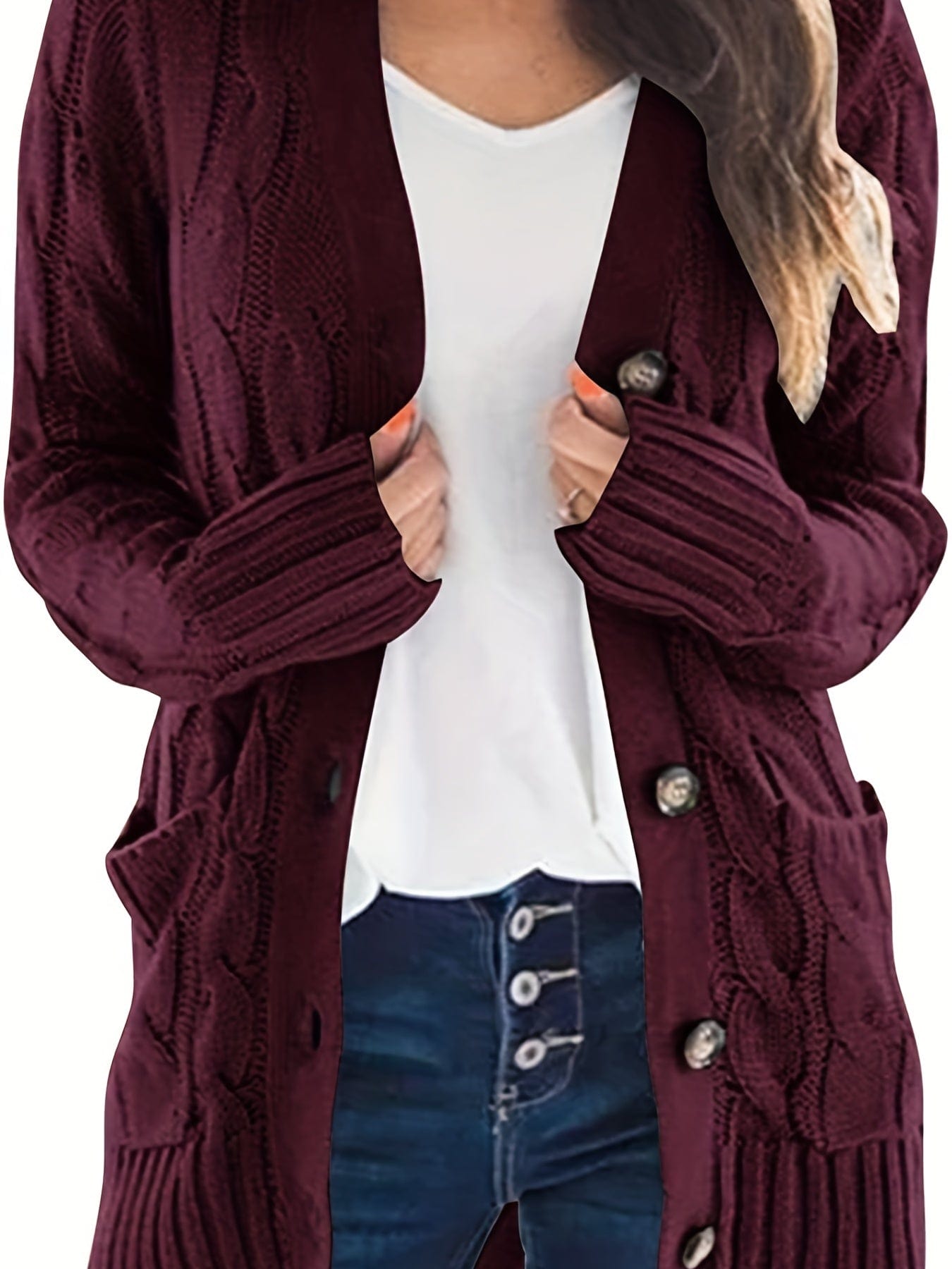 Versatile Cable Knit Cardigan