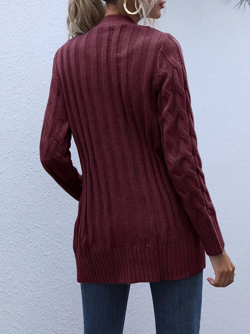 Versatile Cable Knit Cardigan