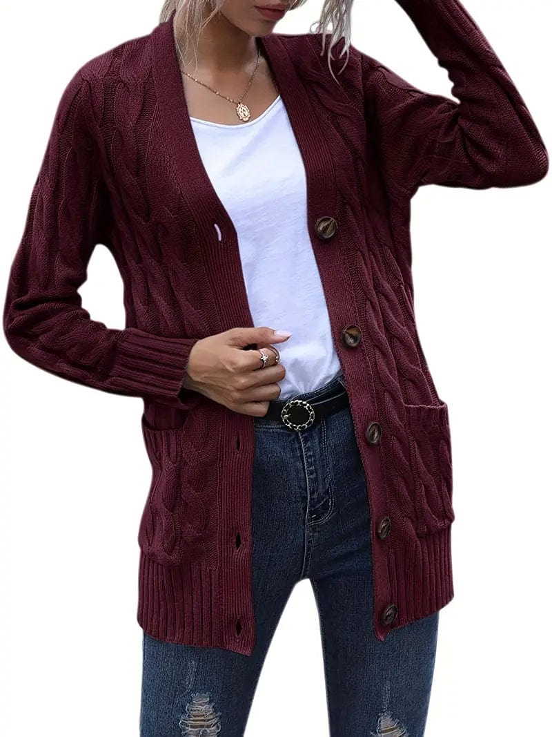 Versatile Cable Knit Cardigan