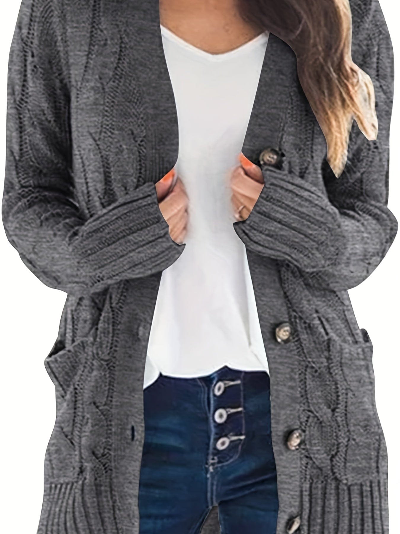 Versatile Cable Knit Cardigan
