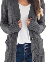 Versatile Cable Knit Cardigan