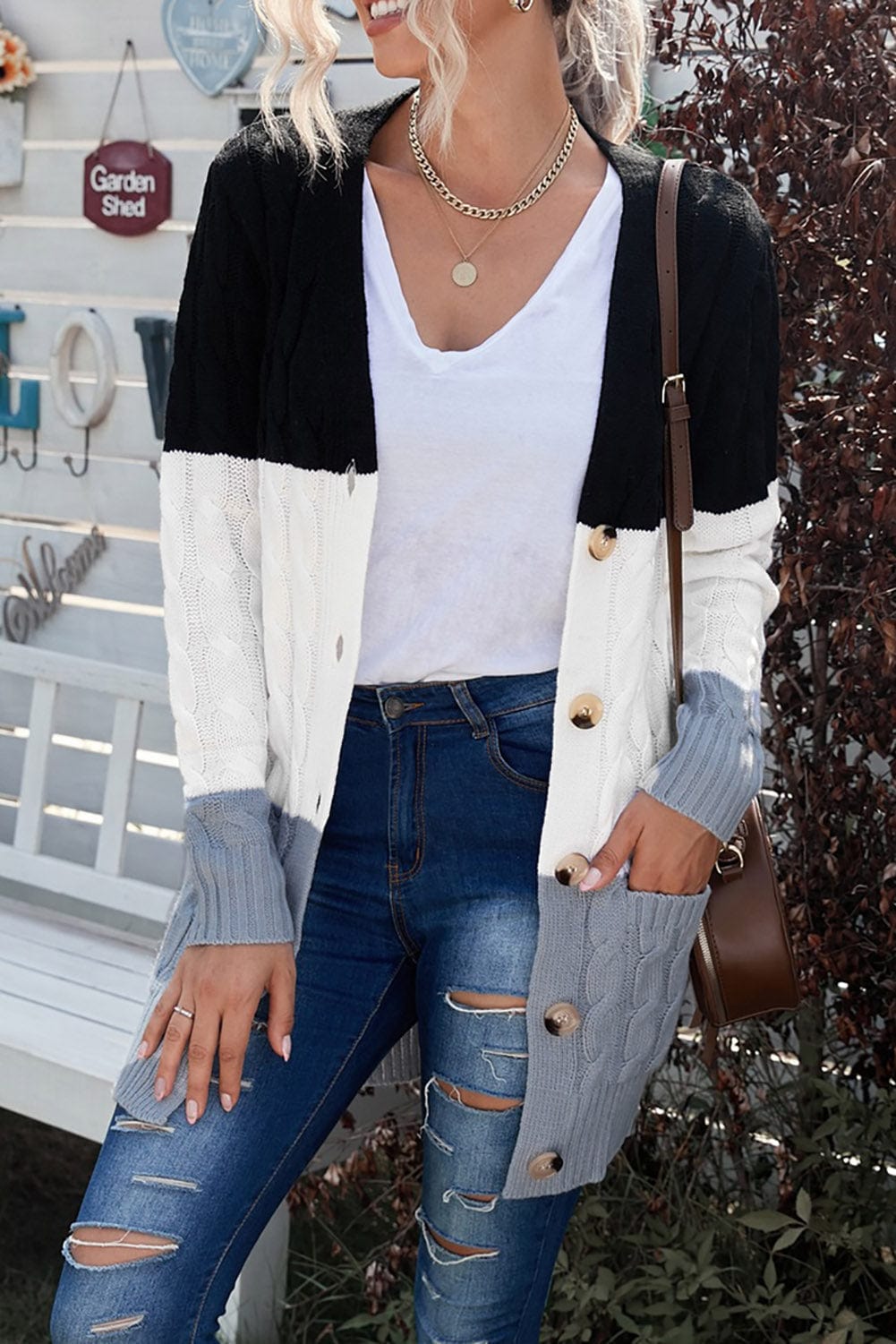 Versatile Cable Knit Cardigan