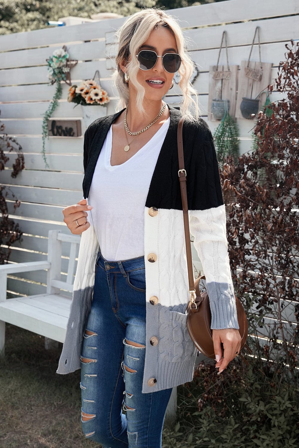 Versatile Cable Knit Cardigan