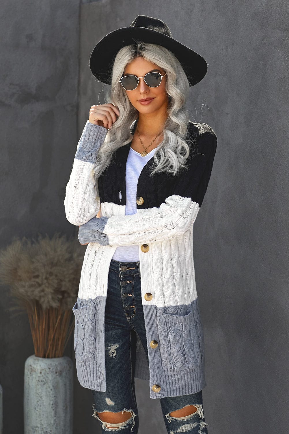 Versatile Cable Knit Cardigan
