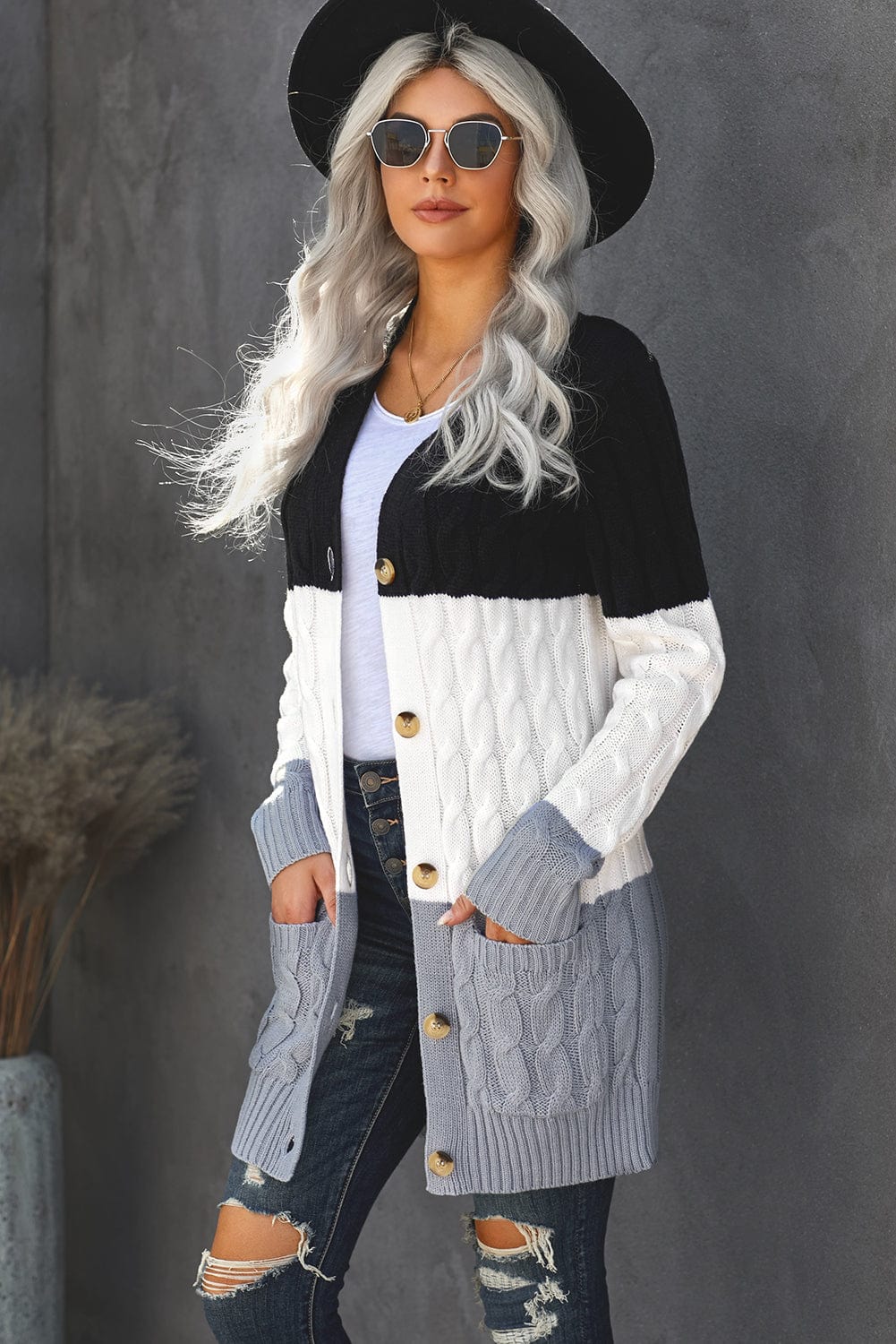 Versatile Cable Knit Cardigan